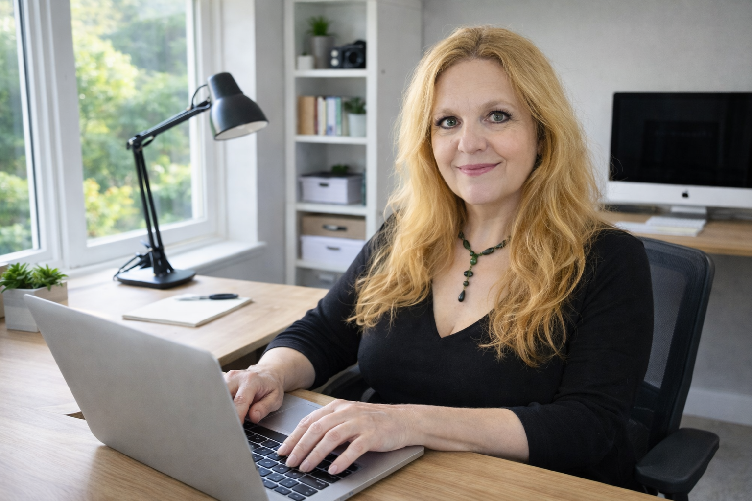 Beverly Lenius, owner of Chrome Leaf Digital Designs